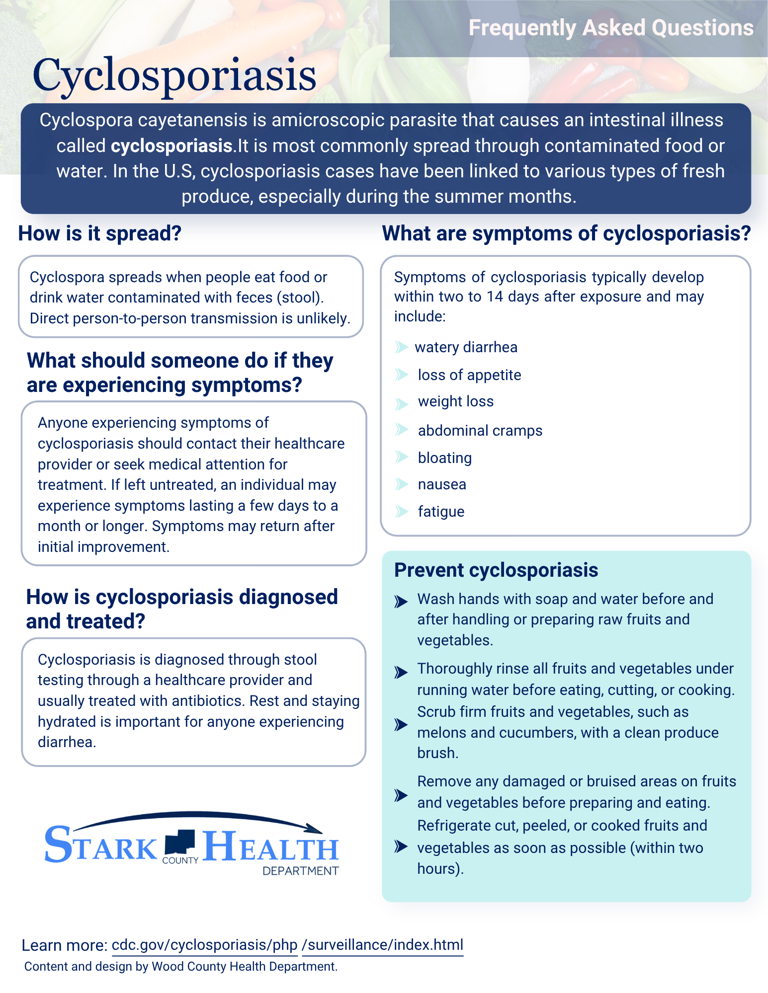 Cyclosporiasis Information